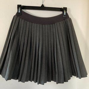 Gray Pleated Skirt